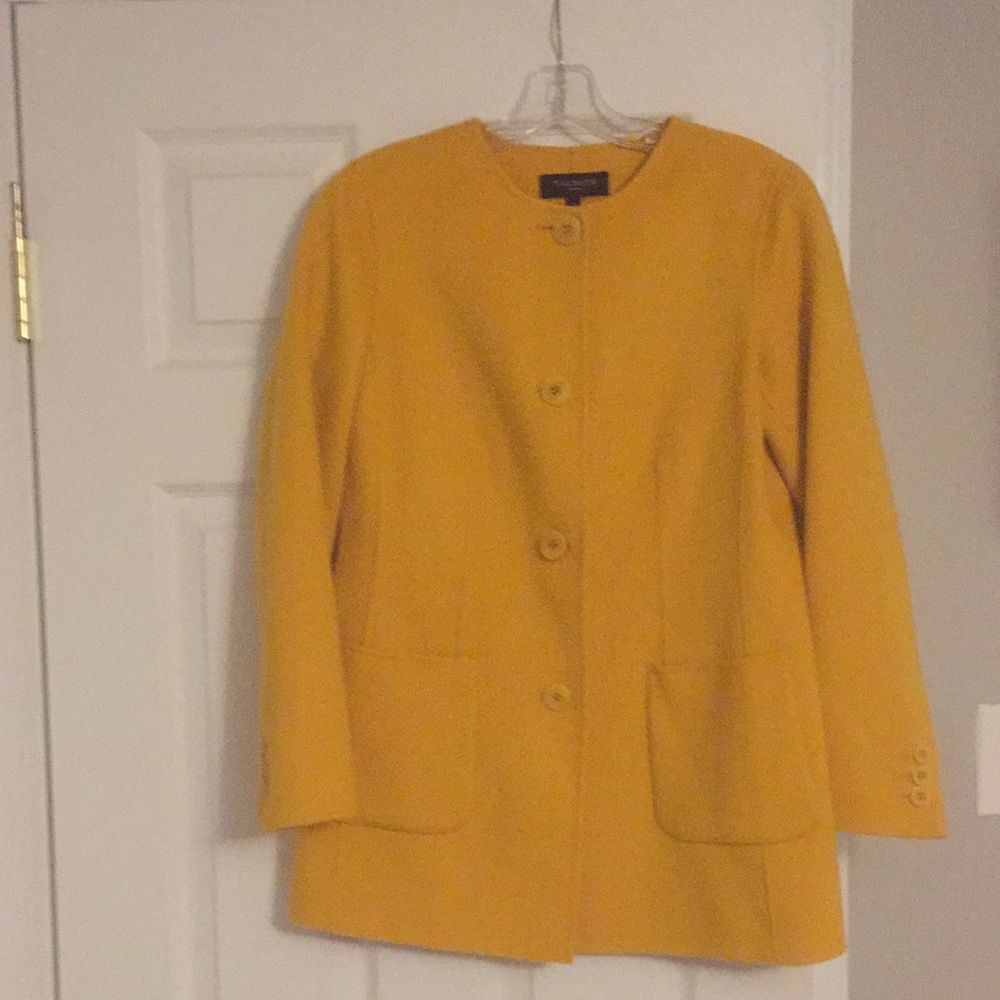 Talbots Yellow wool blazer